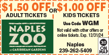 Discount Coupon for Naples Zoo at Caribbean Gardens